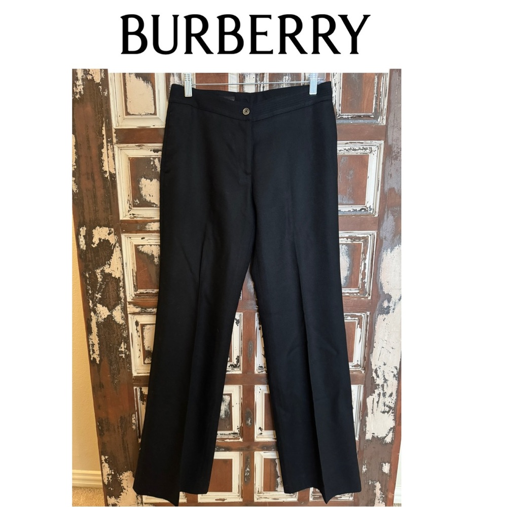 Burberry Classic 100% Virgin Wool Black Pants - size 44 (10)